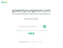 Tablet Screenshot of gowestyoungmom.com